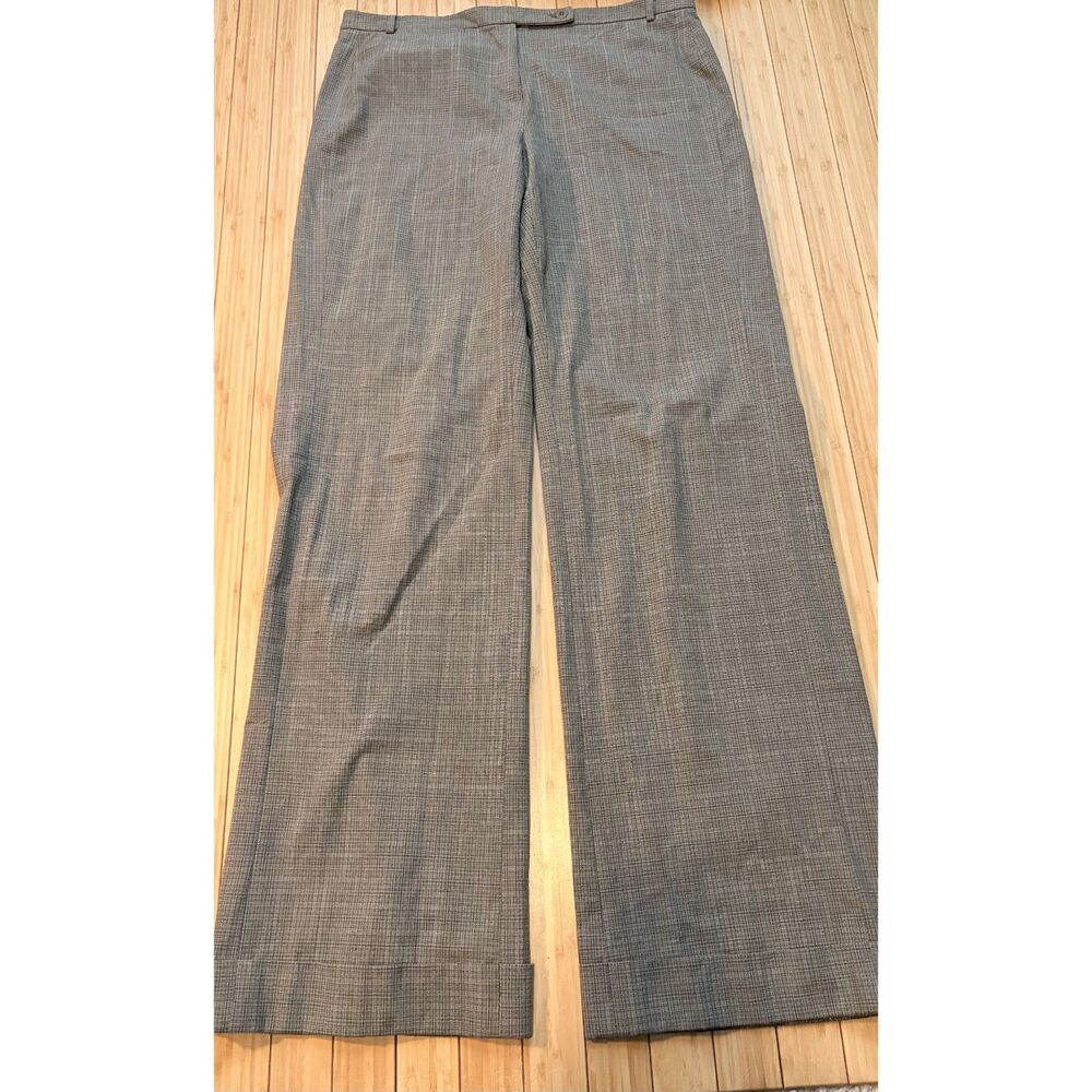 ISDA & CO Women’s Size 10 Gray Brown Plaid Wide Leg Dress Pants